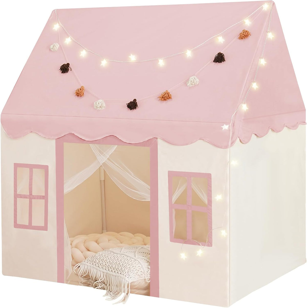 Little Dove Kids Play Tent with Mat - Pink Play Tent / Large Size - image 4