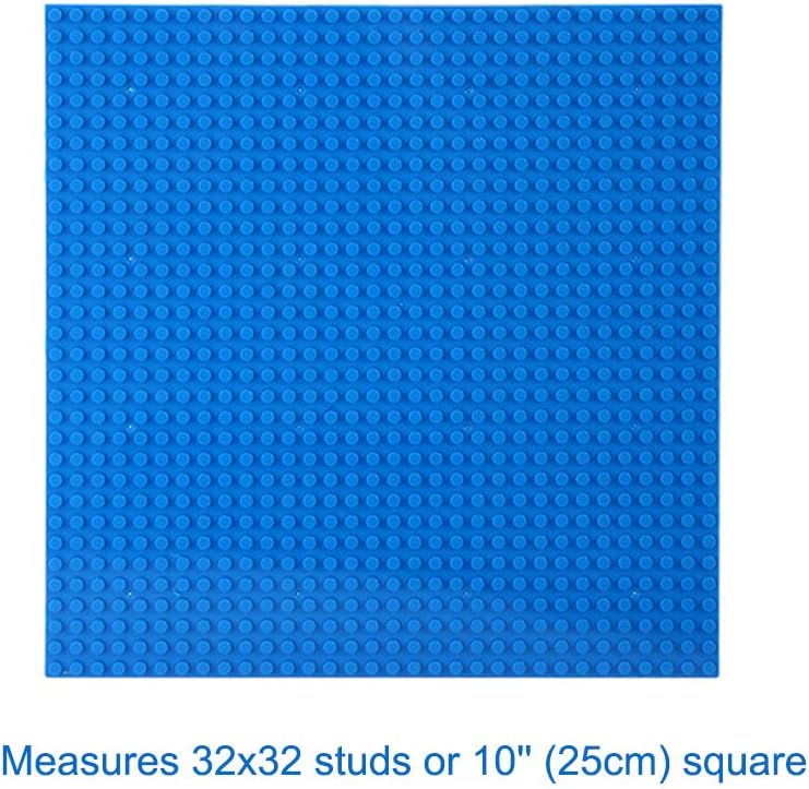 LVHERO 8 Pack Classic Baseplates Building Plates for Building Bricks - Blue / 8 - image 2