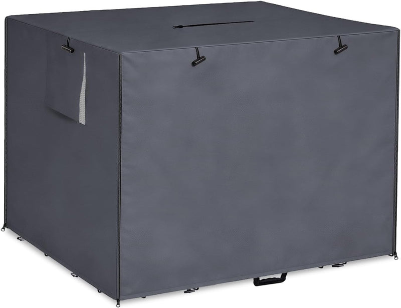Dog Kennel Cover, Dog Crate Cover 48 Inch for Wire Dog Cages - 48.0"L x 30.0"W x 33.0"H / Grey
