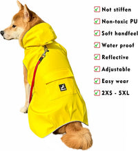 Dog Raincoat Waterproof Reflective Jacket - X-Large / Yellow - image 2