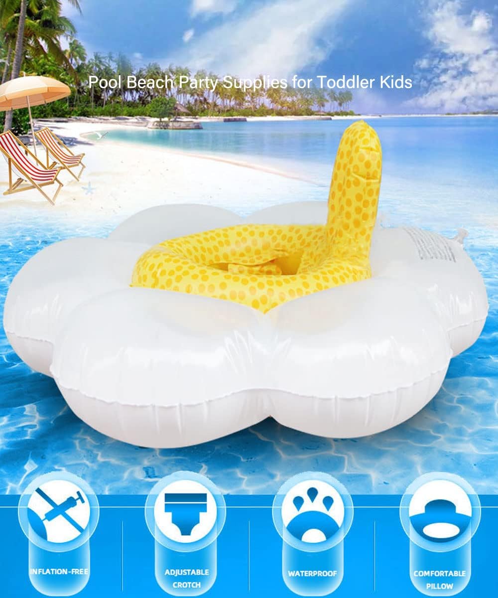 Umbresen Baby Swimming Float - White Flower - image 2