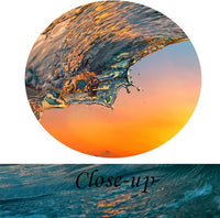 KREATIVE ARTS Large 3 Pieces Canvas Prints Wall Art Sunset Sea Water Ocean Wave Pictures Paintings Modern Stretched and Framed Seascape Giclee Artwork Ready to Hang for Living Room Home Decorations