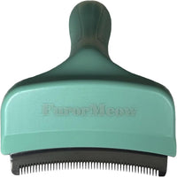 Pet Deshedding Tool with Curve Blade, Cat Grooming Brush - Small / Green