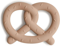 mushie Silicone Baby Teether Toy - Pretzel
