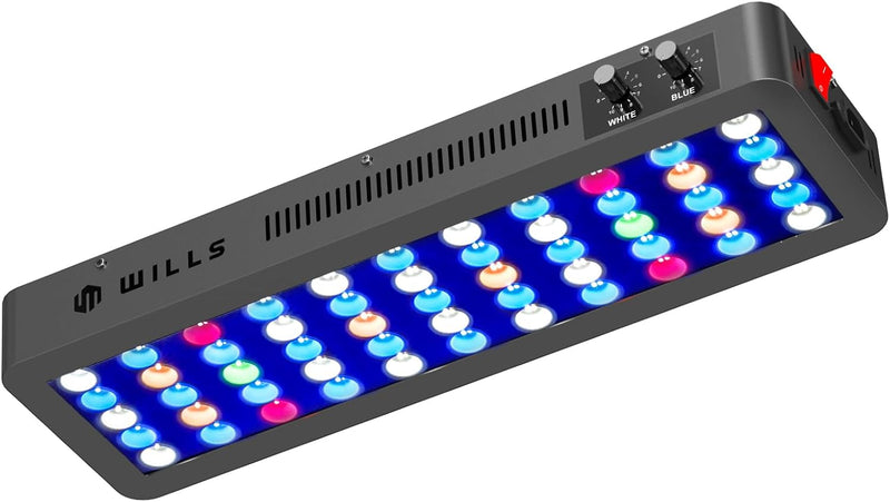 Wills Aquarium Light, 100W Full Spectrum LED Reef Lights - L