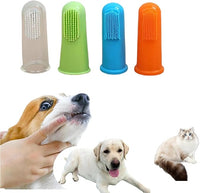 4 Pack Pet Tooth Brushing Kit – Extra Soft Finger Toothbrushes for Cats & Dogs Gentle Plaque & Tartar Removal, Freshens Breath Pain-Free Teeth Cleaning for Small to Large Pets