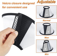 Vivifying Cat Cone Collar– Lightweight Soft Edge Recovery Cone for Small Cats, Adjustable Plastic Elizabethan Anti-Lick E-Collar for Post-Surgery Protection (S, Neck Fit Range 5.6-6.8Inches)