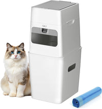GKJ Cat Litter Box Waste Disposal System for Odor Control Cat Litter - 9L+16 Bags