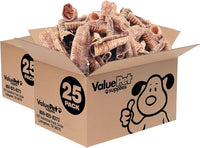 ValueBull Beef Trachea, Premium 5-6 Inch, 50 Count Bulk Pack - Natural Angus Dog Chews with Glucosamine, Chondroitin & Amino Acids