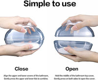 Hamster Bathtub,Hamster Bathroom,Small Animal Habitat Décor,Sand Bath Container Transparent Beds,Hamster Bed,Ice Bathtub,Sleep Pad Nest,Sand Bath Box for Small Pet Animals Cage Accessories（L）