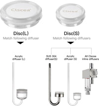 Acrylic CO2 Diffuser with Integrated Bubble Counter for Aquarium - Replacement disc(S) - image 3