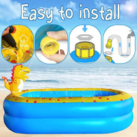 Inflatable Swimming Pool for kids Sprinkler - image 4