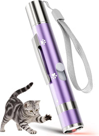 Cat Toys, Rechargeable, Interactive USB Chase Toy for Cats & Kittens – Essentials for Cats - Purple 1pcs