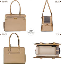2-in-1 Stylish Dog Purse Carrier Travel Tote Bag for Small Dogs Cats - Khaki / 15" L x 7.5" W x 12.2" H - image 3