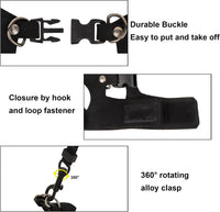 Bearded Dragon Harness Leash Set, 3 Size Lizard Harness - Black - image 4