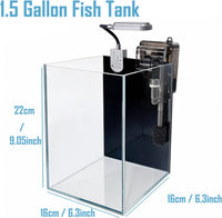 1.5 Gallon Fish Tank Starter Kits - 1.5 Galloons - image 4