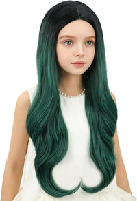 Edivd kids ginger wig with long orange wavy curls - view 18