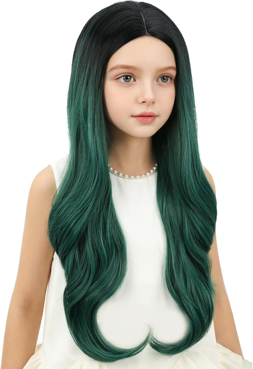 Edivd kids ginger wig with long orange wavy curls - view 18
