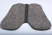 HILASON Western Wool Felt Horse Saddle Pad W/Distressed Wear Leather Made in USA | for Horses
