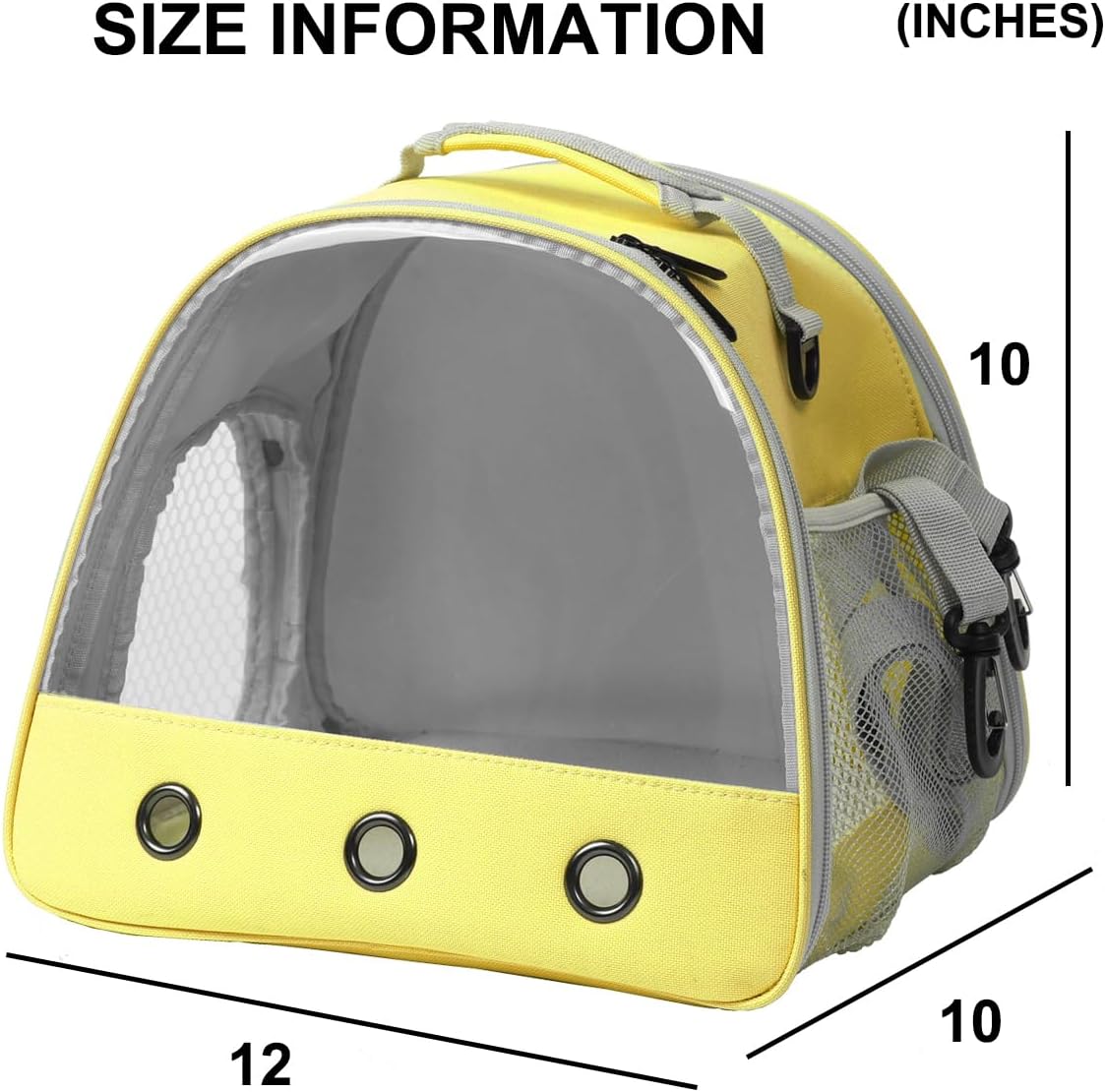 Bearded Dragon Travel Carrier, Lizards Carrier - Yellow / Carrier - image 3