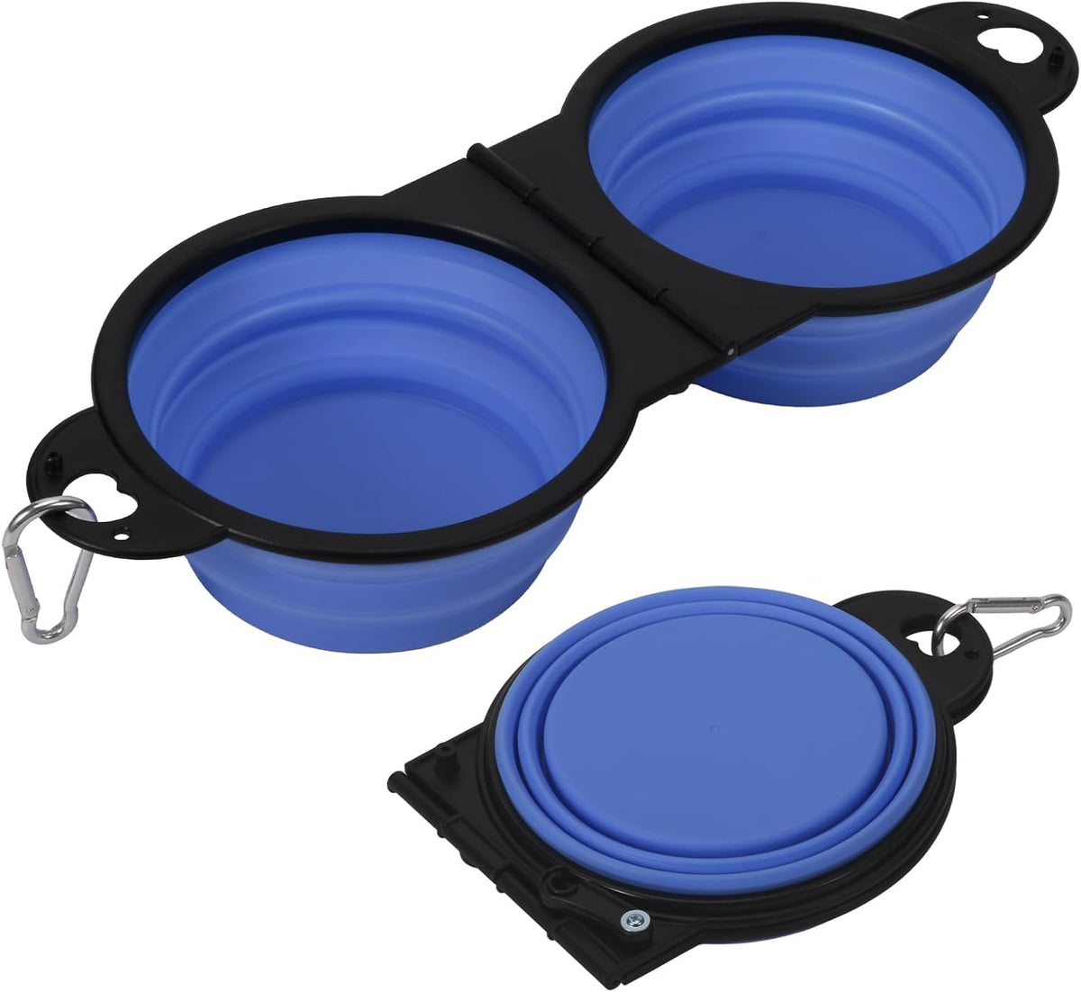 Collapsible Dog Bowls, Small Portable Travel Dog Bowls – Essentials for Dogs - Light Purple