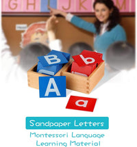 YHZAN Montessori sandpaper letters tactile alphabet set with upper and lower case letters - view 2