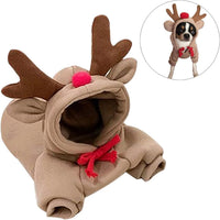 Dog Hoodie Basic Sweater Coat Cute - Elk / Small - image 4