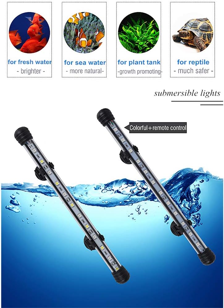 MQ 8 in Submersible LED Aquarium Light - 12LED-Length 12" - image 4