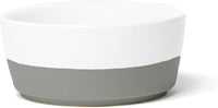 Waggo Dipper Ceramic Dog Bowl for Small and Large Breeds - Heavyweight and Durable Pet Food and Water Dish Crock, Dishwasher Safe, Modern (Dolphin, Large)