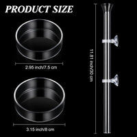 CHENGU 3 Pcs Shrimp Feeding Tube and Dish - 12" + 2 Tray - image 2
