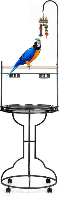 Elegant and Strong Durable Wrought Iron Parrot Bird Play Gym Ground