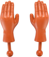 DR DINGUS Tiny Hands Original Little Small Mini Hand Stick Puppet – Fun for Kids & Family - 1 Pair (Dark) - image 4