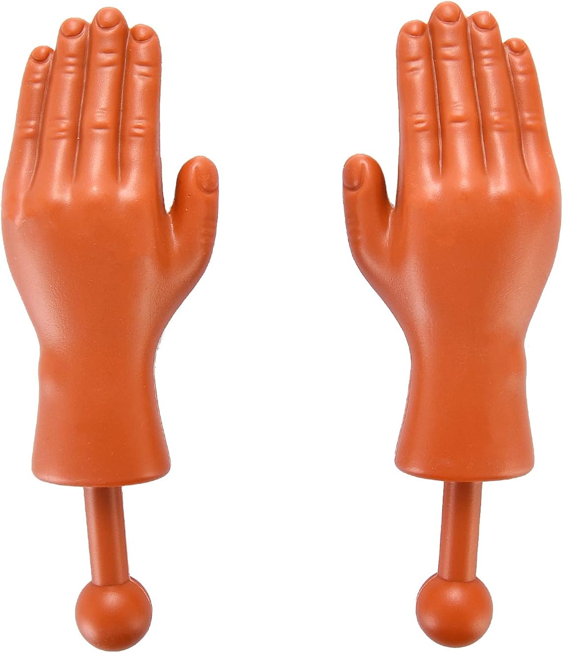 DR DINGUS Tiny Hands Original Little Small Mini Hand Stick Puppet – Fun for Kids & Family - 1 Pair (Dark) - image 4