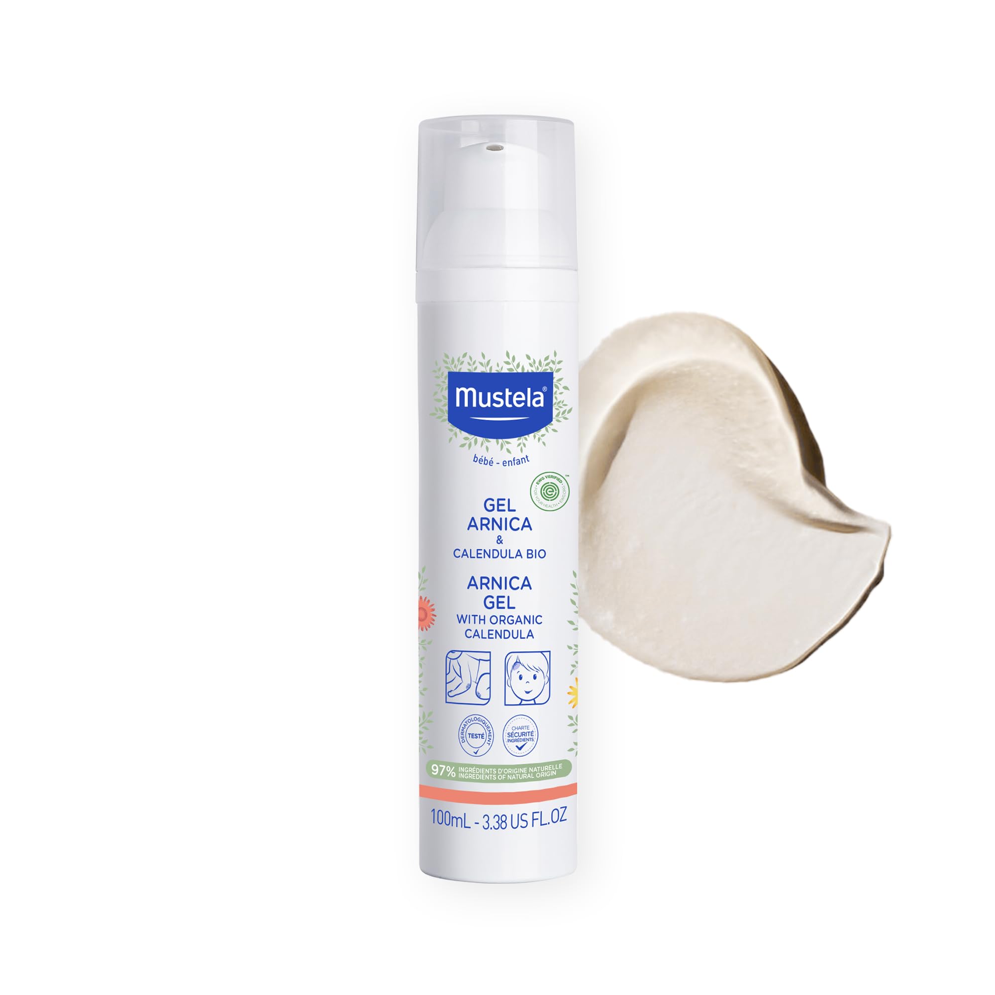 Mustela Mustela Arnica Gel with Organic Calendula - Natural Soothing Skincare for Sensitive Skin, 3.38 fl oz