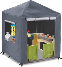 Hadisi black 600D waterproof outdoor kids playhouse cover with zippered front door - view 4