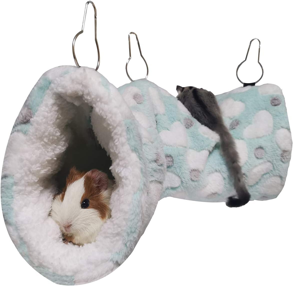 LEFTSTARER Guinea Pig Accessories Sugar Glider Cage Accessories - Green / Heart