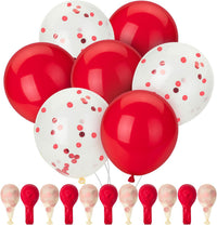 Mr. Pen, Balloons Assorted Colors - Red & Confetti / 54 Pack