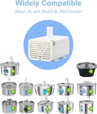 Oaqfvunt JY-830 USB submersible replacement pump for cat and dog water fountains - view 2