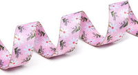 Mercano Adjustable Dog Collar - Special Design Patterns, Soft Nylon Comfortable Durable Pet Collar for Small Medium Large Dogs (L, Pink White Flower)