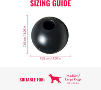 KONG Extreme Ball with Hole, Fetch Toy, Black - Medium - image 2