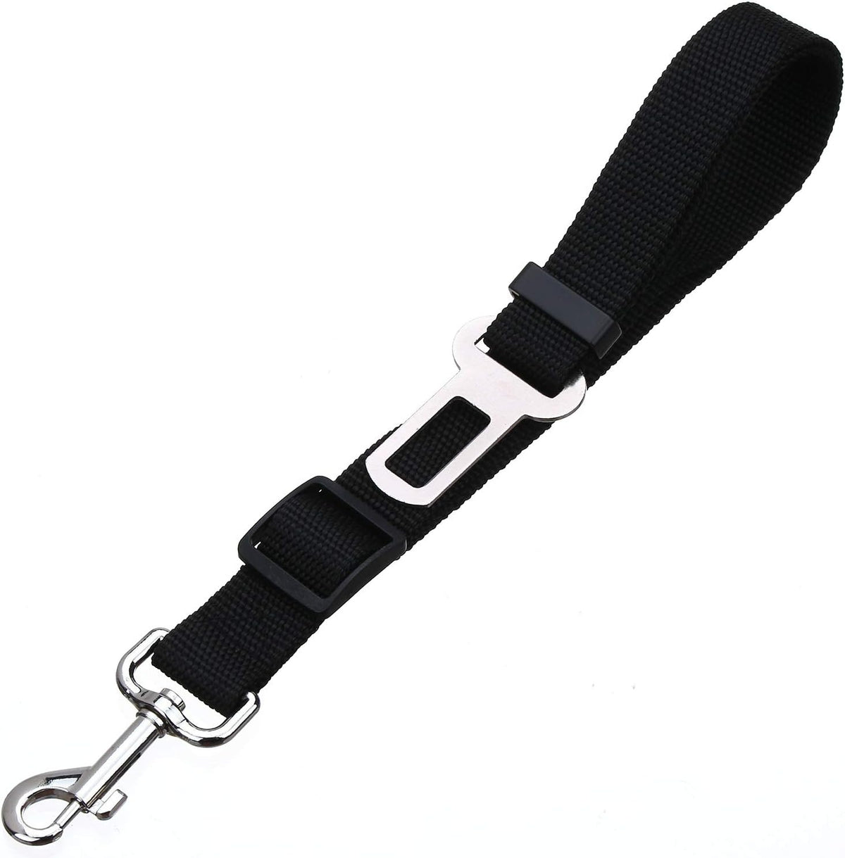 Elisel Elisel 2 Packs Adjustable Length Pet Dog Cat car seat Belt Pet - black - image 4