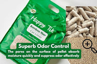 Plant-Based Bamboo Fiber Cat Litter, Green & Eco Friendly, Flushable & Resealable, Instant Clumping, Dust Free, Odor Control, 5.3Pounds, Unscented