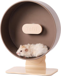 Super‑Silent Hamster Exercise Wheel - 10.2inch / Nut Brown