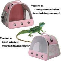 Bearded Dragon Travel Carrier, Lizards Carrier - Pink / Mesh Carrier - image 4