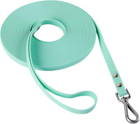 Dog Training Long Leash Waterproof Long Line Heavy Duty Outdoor - 20FT / Mint green