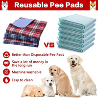 Dog Grass Pad with Washable Pee Pads for Puppy Potty Tray - Red & Blue / 31" x 36" (2 Pack) - image 3