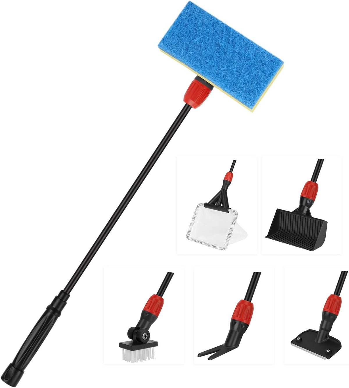 hygger Multi-Use Fish Tank Cleaner - S(17.7in Long Handle)