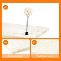 Cat Wall Shelves, Space-Saving Wood Cat Wall Furniture for Indoor Cats – Essentials for Cats - Beige - image 4