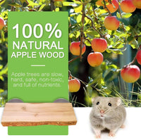 2Pcs Chinchilla Wood Ledge Hamster Wooden Flexible Platform Perch - 6 × 2.6 inch - image 3