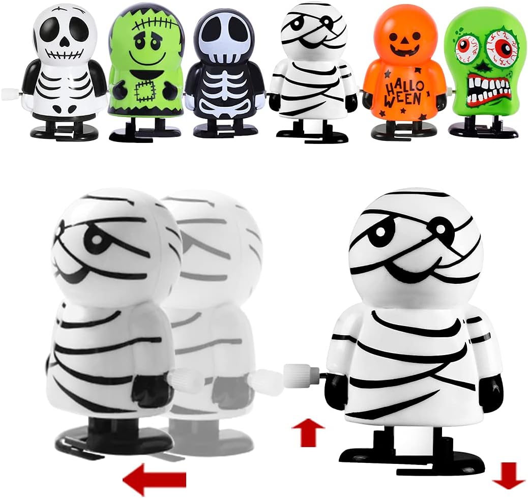 Max Fun Halloween wind up toys 18 pack, assorted vampire, pumpkin, skull, mummy and ghost toys - view 4